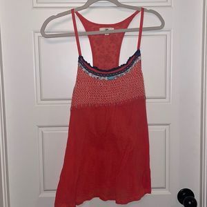 Ya Orange Smocked Tank